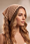 Swan Detailed Hand Knitted Bandana - 2