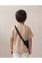Boys Beige Embellished 2 Piece T-Shirt with Bag Set - 3