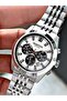 Functional Silver Color Sapphire Glass Steel Band Steel Case Men's Wristwatch 1217Mr - 4