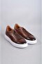 SELECT 2501 GENUINE LEATHER MEN'S SNEAKERS SHOES COFFEE - 2