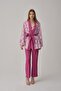 Vegan Silk Kimono Women's Pajama Set - Lx.25231 Violet - 2