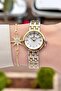Gold Gray Color 25 mm Adjustable Strap Women's Wristwatch - 2