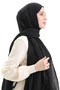 شال بامبو 70281-36 أسود - 2