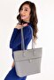 Women's Double Compartment Hand and Shoulder Bag Ald.6757 Gray