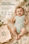 100% Organic Cotton Piece Baby Bodysuit with Straps – Summer Unisex Organic Bodysuit Set – Newborn Undershirt Bodysuit - 5