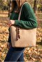 Flora Charmlı Makeup Set of Bag Women Shoulder Bag Mink - 2