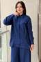 Missdalida Linen Jacket with Front Pocket Flaps