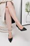 Hkm 608 Black Pen Heel Women's Stiletto - 3