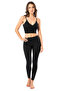 Women's Strappy V-Neck Embellished Ribbed Knit Cropped 6437