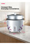 RC 2802 1.5L 500W Rice Cooker Automatic Keep Warm Glass Lid Steamer Aluminium Pot Handle - 7