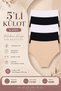 Women's Panties Extra High Waist Laser Cut Flexible Non-Marking Pack of 5 Polyester Mixcolor - 7