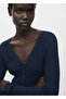 V-neck Rubber Knit Sweater - 6