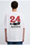 M0613352 Hasketti 24 Racing Printed T-Shirt Men's T-Shirt White - 5