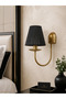 Eskin Decorative Hat Wall Sconce Matte Gold - Gray - Cream Indoor