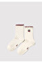 2-Pack Ecru Socks 1913244-70007