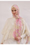 Summer Bloom Pattern Hemp Shawl Soft Pink - 4