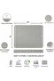 Light gray rubber pot holder non-slip heat insulation mat, (about 39.9 x 30.0 cm) - 2