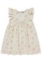 Floral Embroidered Dress for 2-5 Years Old - Beige - 2