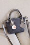 Daily Fabric Small Gray Women's Shoulder Bag En18 Boy15 - 2