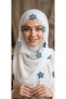 Needle-Embroidered White Color Prayer Mat with Prayer Beads - 3
