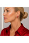 Xuping Good Quality Stainless Steel Anti-Allergic Red Enamel Zircon Stone Earrings - 2