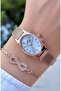 Steel Cord Women's Watch Bracelet Gift - 2