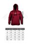 Claret Red Men's Hooded Sweatshirt Cotton Blended 3 Thread Raster Relaxed Cut Winter Top - 4