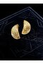 Steel Gold Earrings - 4