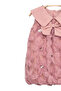 Girl's Floral Patterned Bow Balloon Dress Summer Evening Dress Combination - 5