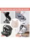 Portable Baby Pillow,Adjustable Cartoon Bear Ergonomic Design,Soft Hypoallergenic Newborn Head Shaping Pillow for Flat Head Prevention - 8