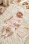Baby Girl 100% Cotton Flower Embroidered 5-Piece Newborn Hospital Release Zibin Set Boxed