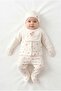 Baby Girl Gül Patterned 100% P Cotton 5-Piece Newborn Hospital Release Zibin Set