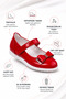 Girl's Red School Shoes, Size 32, Ankle Strap School Casual Shoes - 3