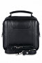 4605 100% Genuine Leather Men's Handbag Crossbody Bag Black - 7