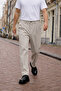 Men's Daily Basic Cotton Stone Fabric Trousers - 4