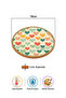 Green Heart Patterned Cork Pot and Pan Mat 19cm Diameter 1cm Thickness - 2