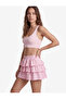 Layered Flounce Comfortable Fit Cotton Mini Sports Shorts Skirt - 2