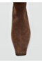 Suede Leather Ankle Boots - 4