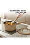 9-Piece Nonstick Cookware Set, PFOA-Free Healthy Cooking Set, Titanium-Reinforced - Taupe - 7