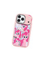 iPhone 17 Pro Max/18 Pro Max Compatible Shock-Absorbing Camera Protected Pink Silicone Case with Pony Pattern - 4
