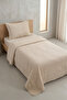 Coffee Single Bedspread with Pillowcase 180X240Cm
