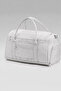 Stone Crinkle Fabric 00818 Waterproof Sports and Travel Bag with Shoe Compartment and Front Pocket and Shoulder Strap