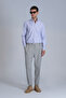 Frederik Erkek Basic Gömlek Slim Fit Açık Mavi - 4