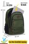 GK19 UNISEX SCHOOL BACKPACK STUDENT DAILY TRAVEL HOLIDAY SPORTS WALKING TRAVEL SIGHTSEEING CAMPE DAILY GREEN - 9