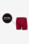 Men's Claret Red 3-Piece Long Leg Bamboo Boxer - 25201 - 3