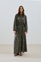 Patterned Viscosin Tie Dress Vintage Floral