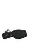 Women's Black Ankle Buckle Thick Heeled Sandals 26Sfe452718 - 6