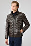 Silva Men's Brown Hooded Leather Coat 24Wgd6552U3