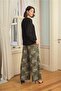 Floral Leaf and Ethnic Pattern Long Sleeve Pajama Set - 5