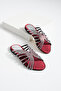 Women's Burgundy Stone Flat Sole Slippers Lusina - 2